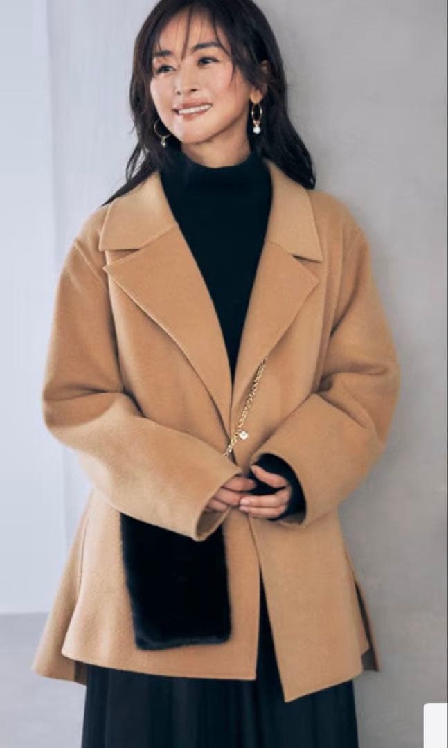 自由区　ウールリバーショートコート