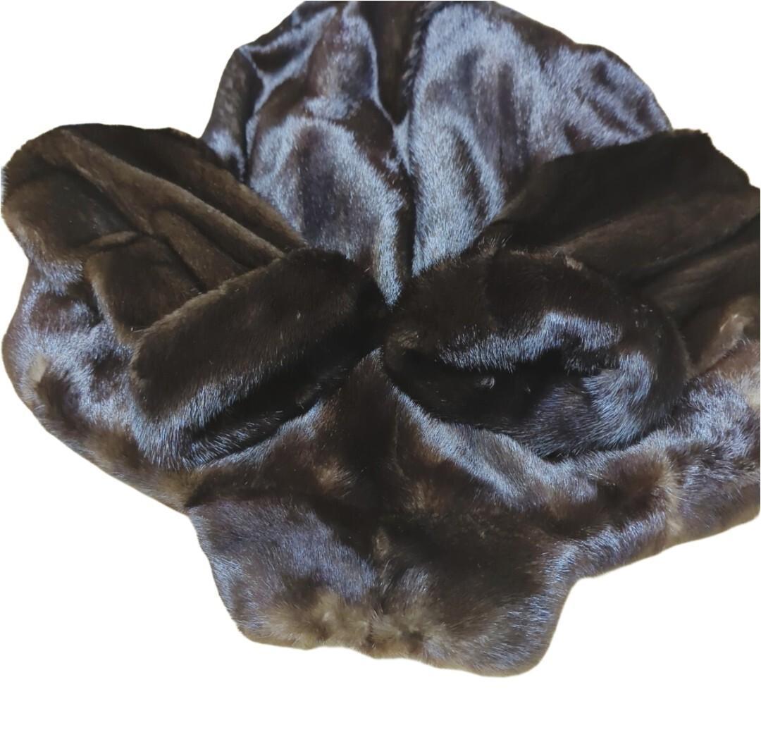 サガミンク SAGA MINK デミバフ ダーク 毛皮 コート リアルファー