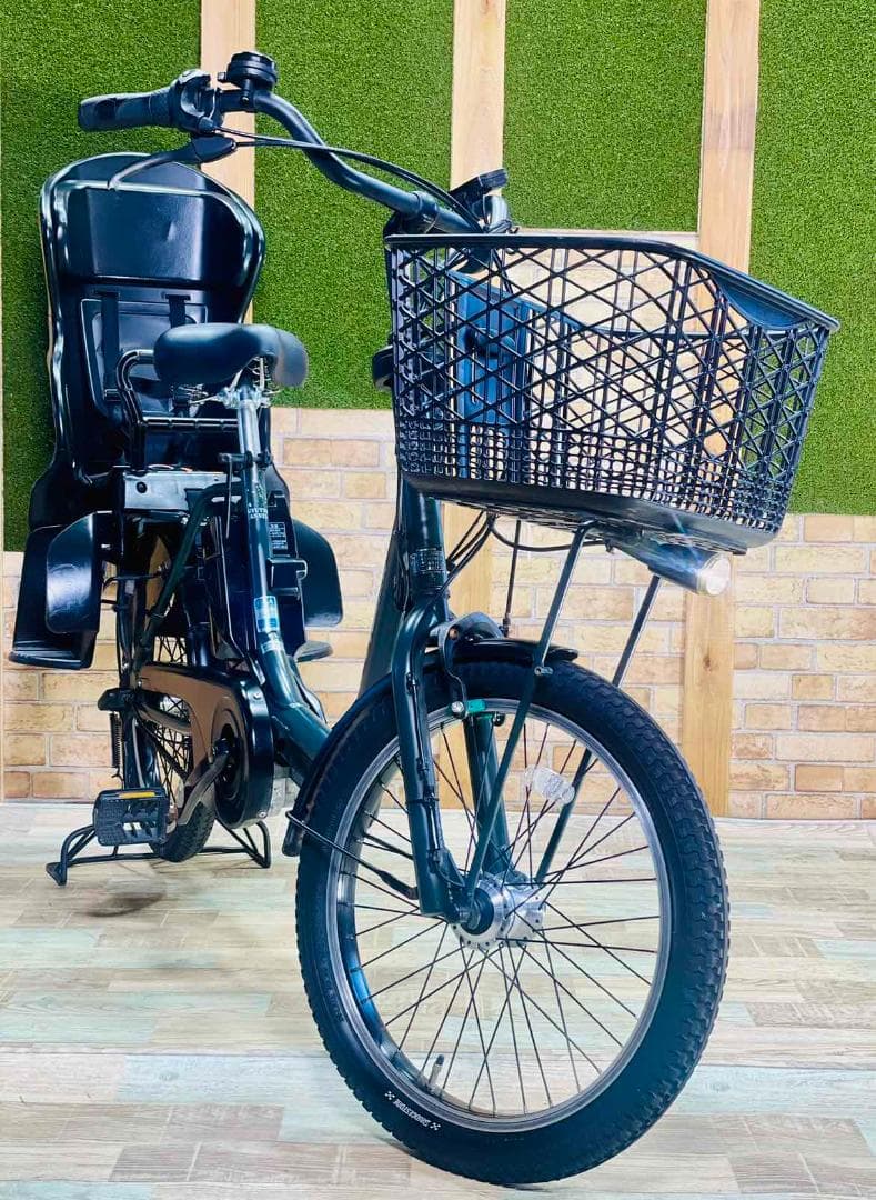 超人気 グリーン 王様 ギュットアニーズ子供乗せ電動アシスト自転車 H3207