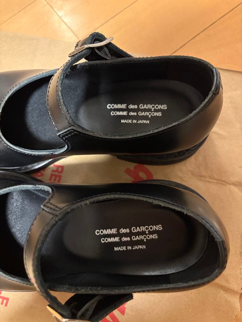 コムデギャルソンコムデギャルソン　ブラック メリージェーンシューズ