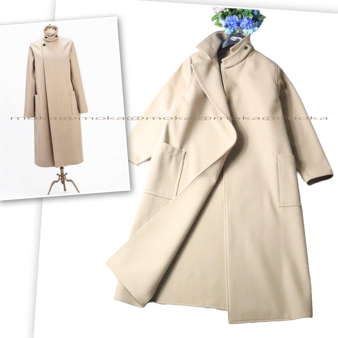 HYKE MELTON WORK COAT beige 新品同様　ロングコート