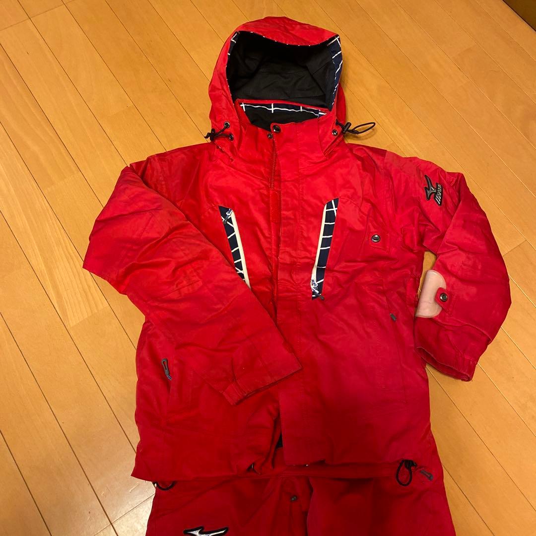 値下げ！Mizuno スキーウェアセット レッド　2XS