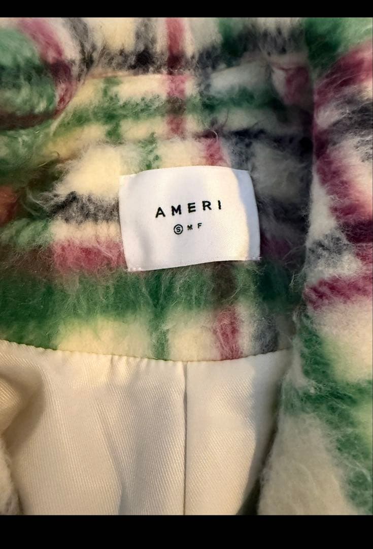 ジャケット・アウター amerivintage ADORABLE SHAGGY CHECK COAT