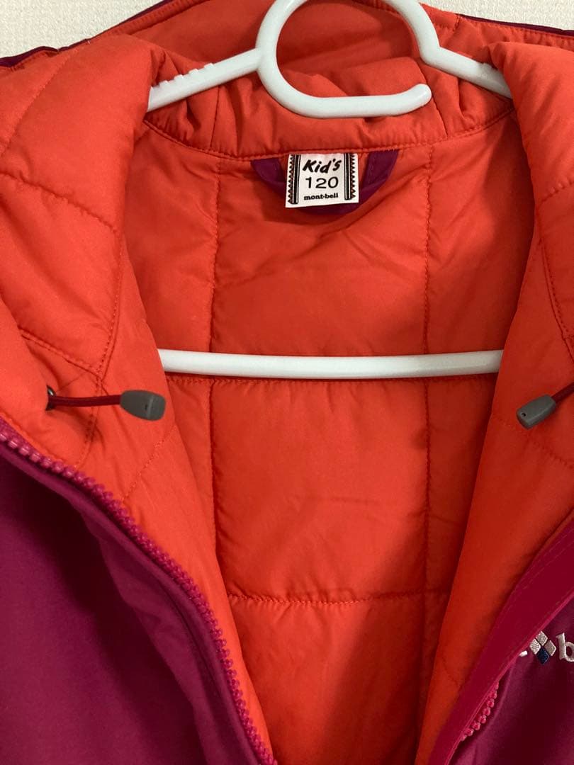 モンベル　スキーウェア120スーパードライテックカバーオール ピンク　美品