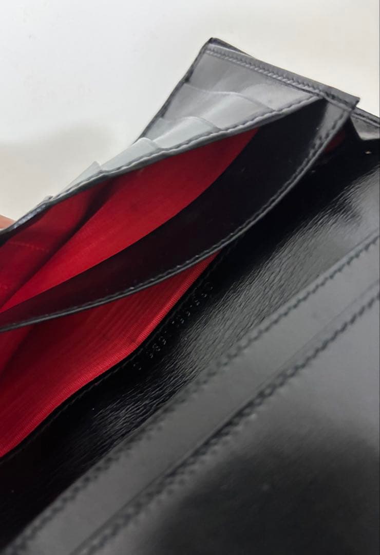 【美品レア】グッチ オールドグッチ ホースシュー 長財布 ブラック GUCCI