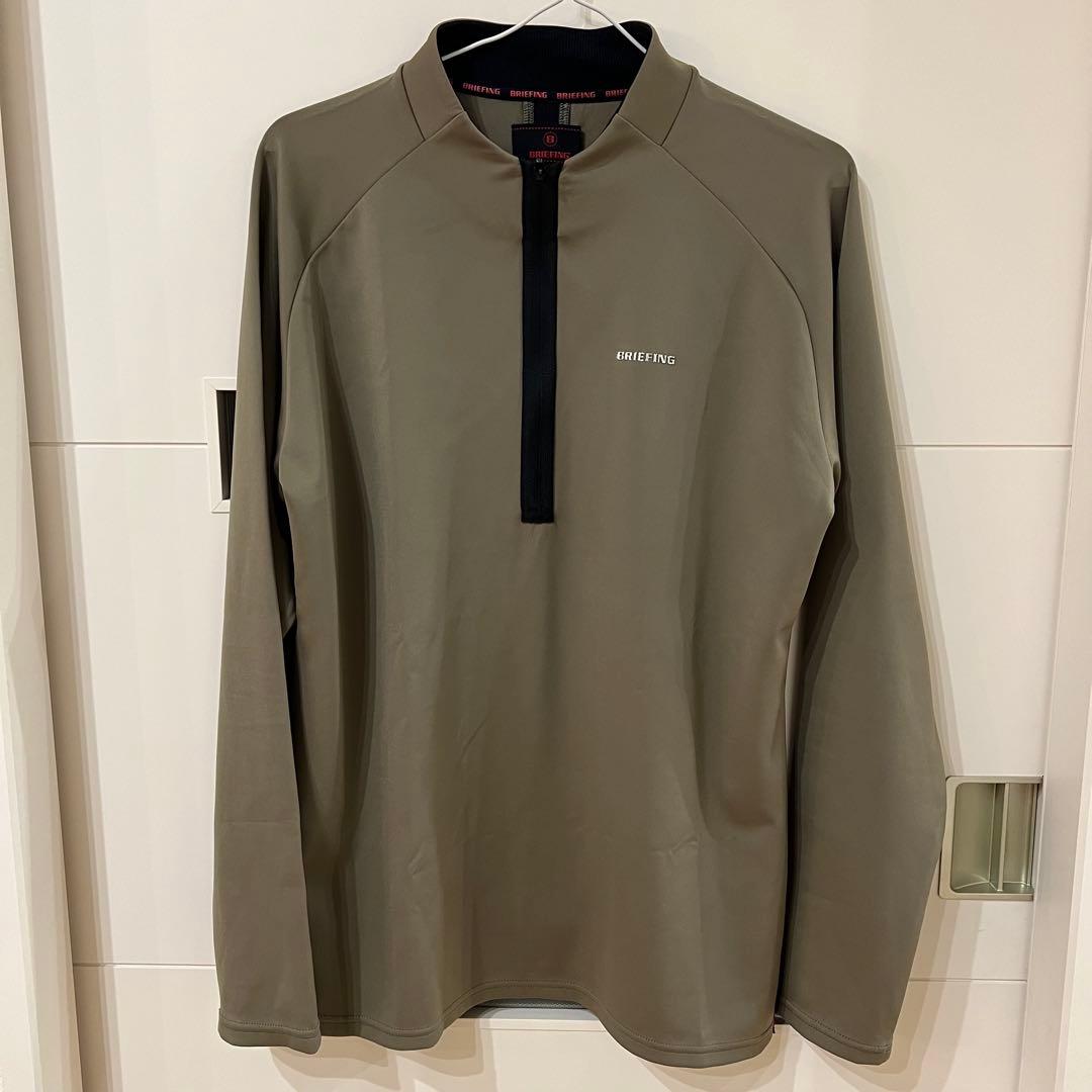BRIEFING 長袖 ハーフジップ ストレッチ ブリーフィング アウター L