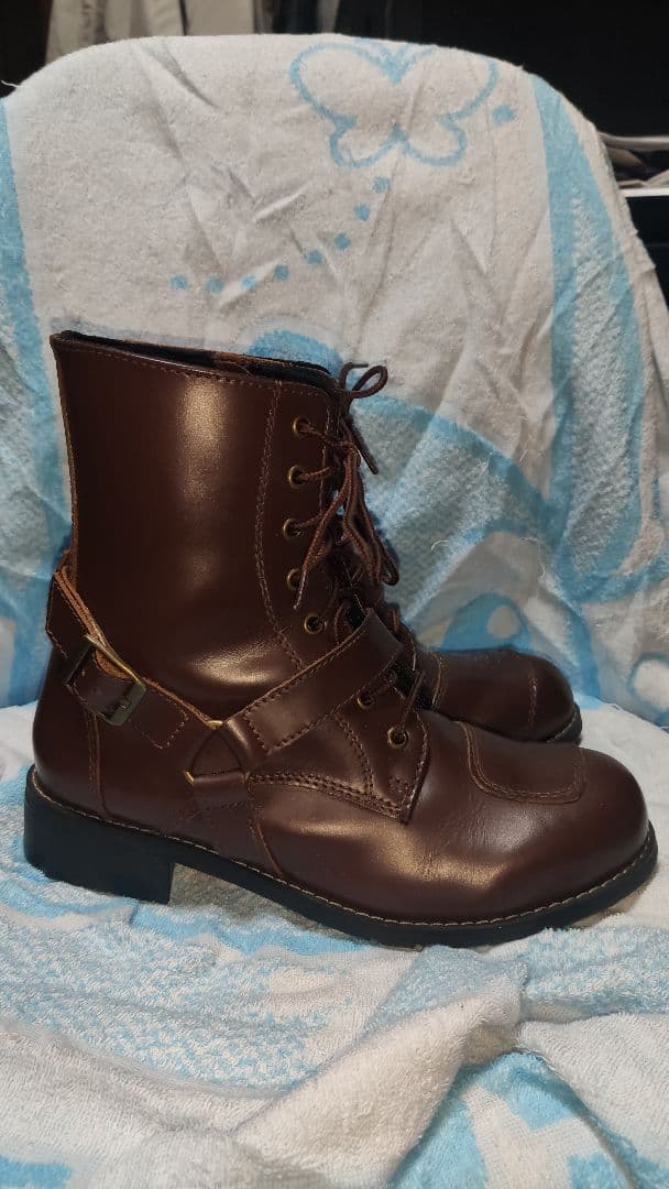 値下可 26 wildwing 標準底 ブラウンレザーブーツ 本革 ライティング