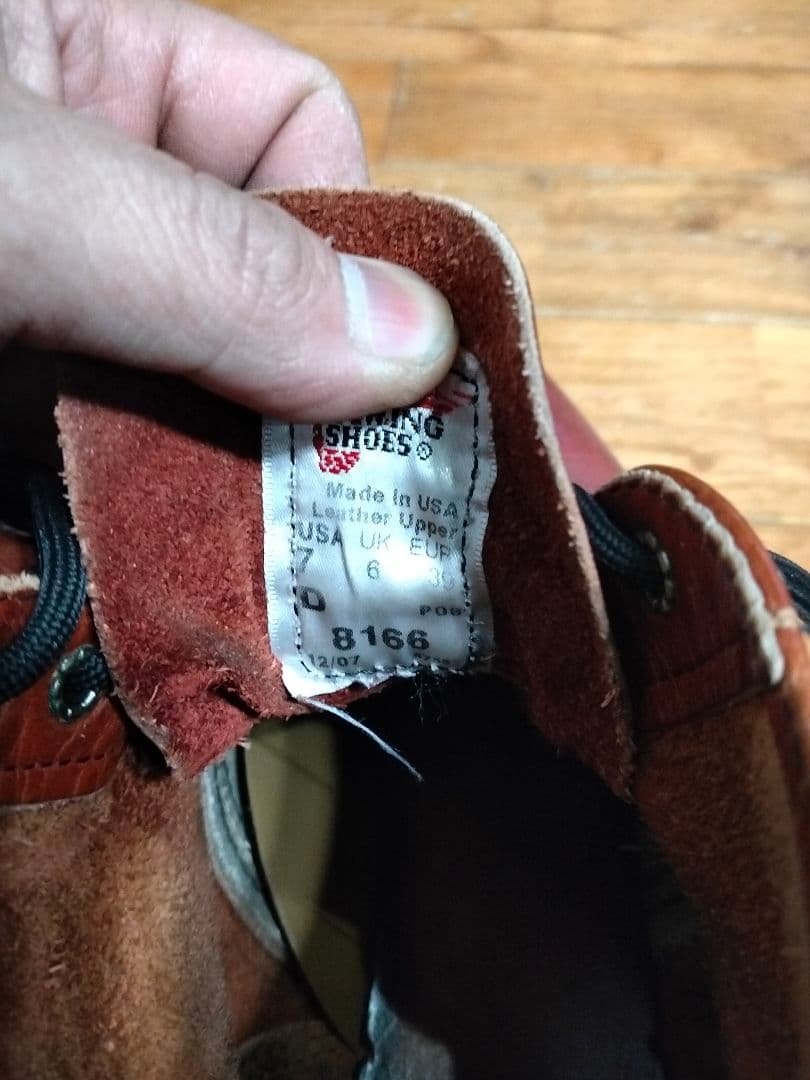 RED WING SHOES ブラウンハイカットブーツ