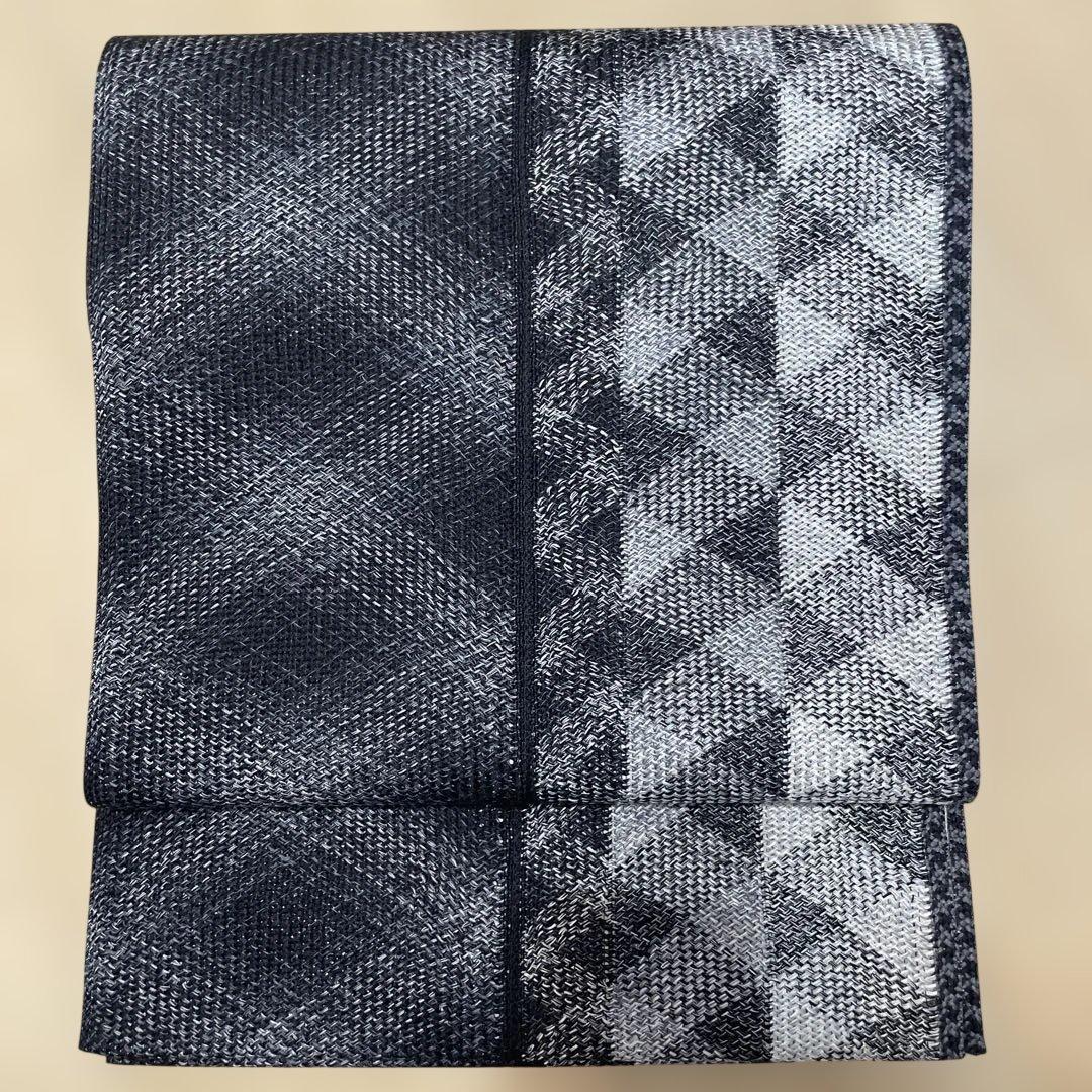 【高級品】組み織り 洒落袋帯 全通 組紐織