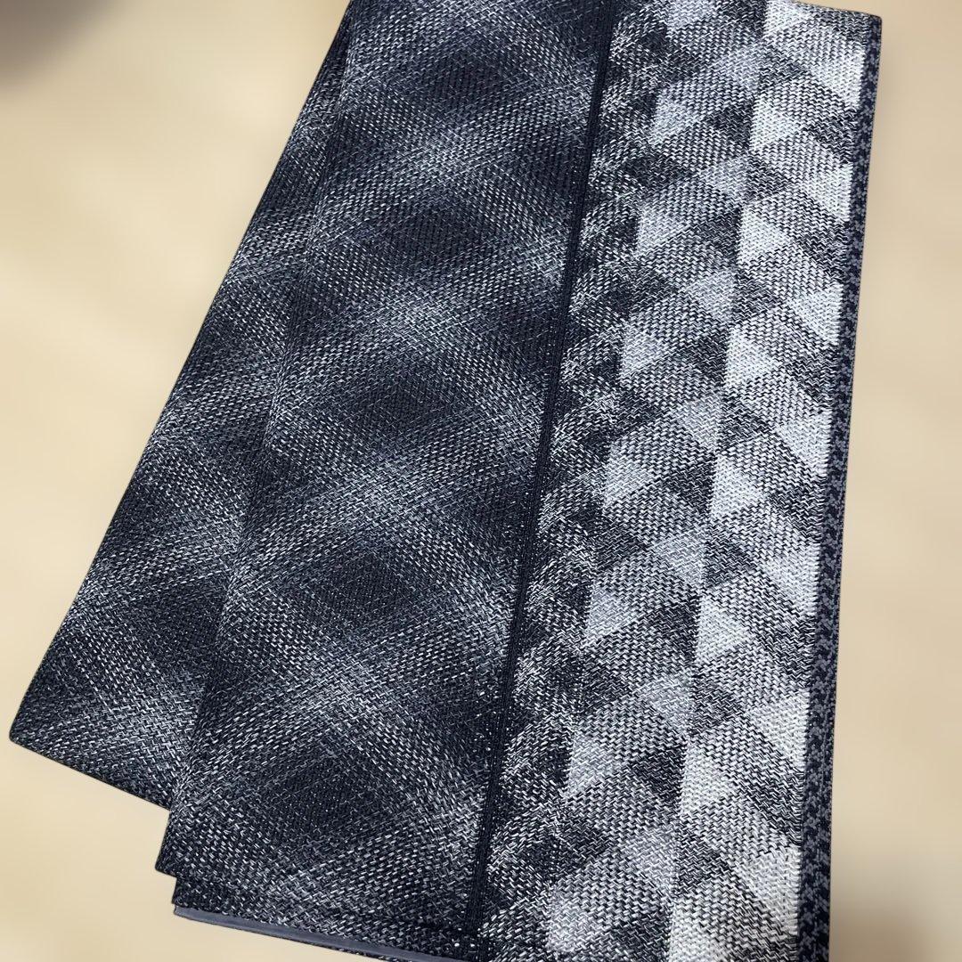 【高級品】組み織り 洒落袋帯 全通 組紐織