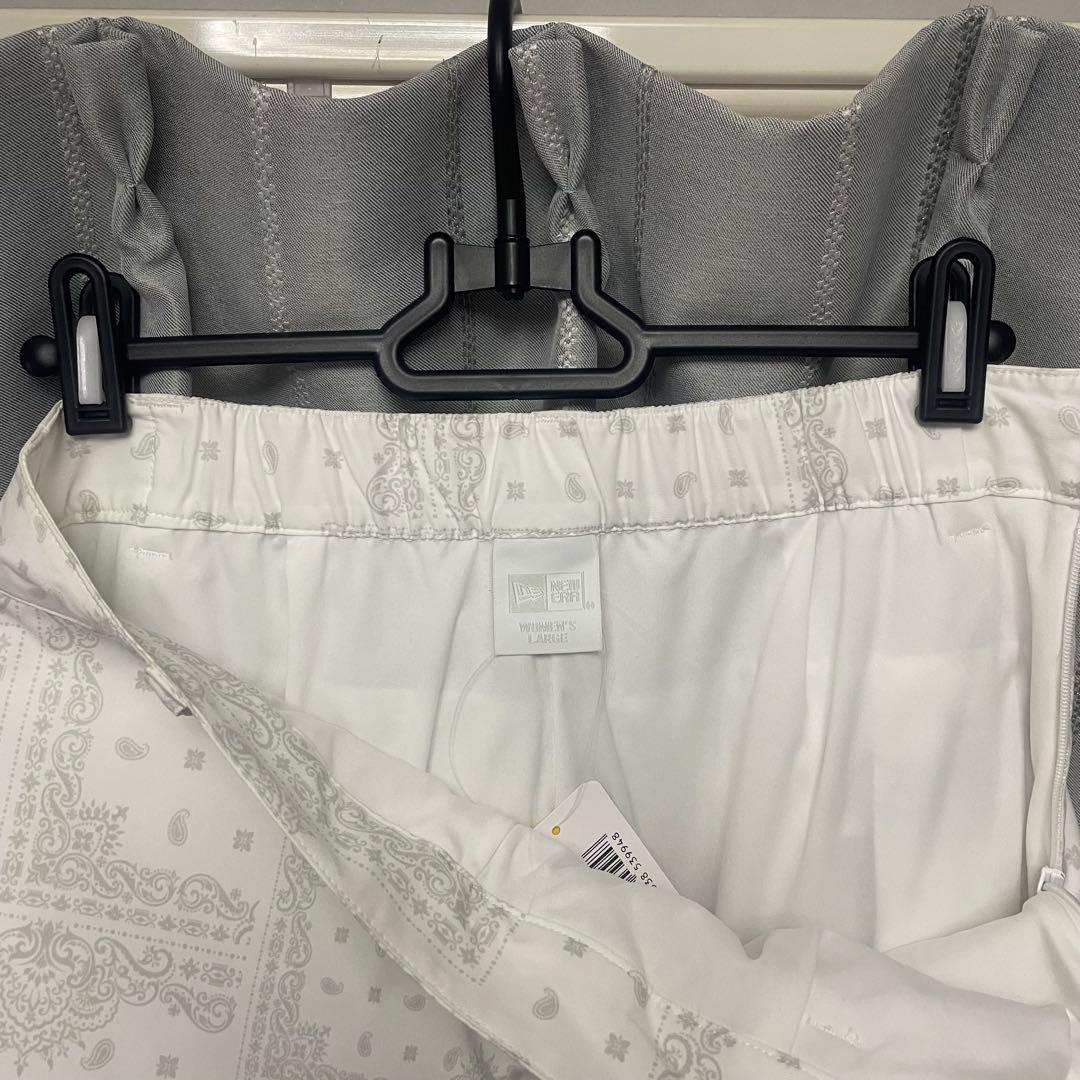 New Era バンダナ柄 ホワイトスカート　Lサイズ