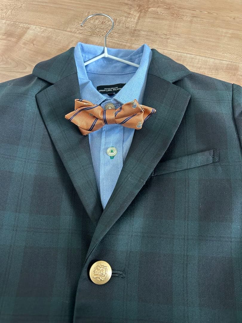 キッズスーツ　セットアップ　グリーンレーベルリラクシング