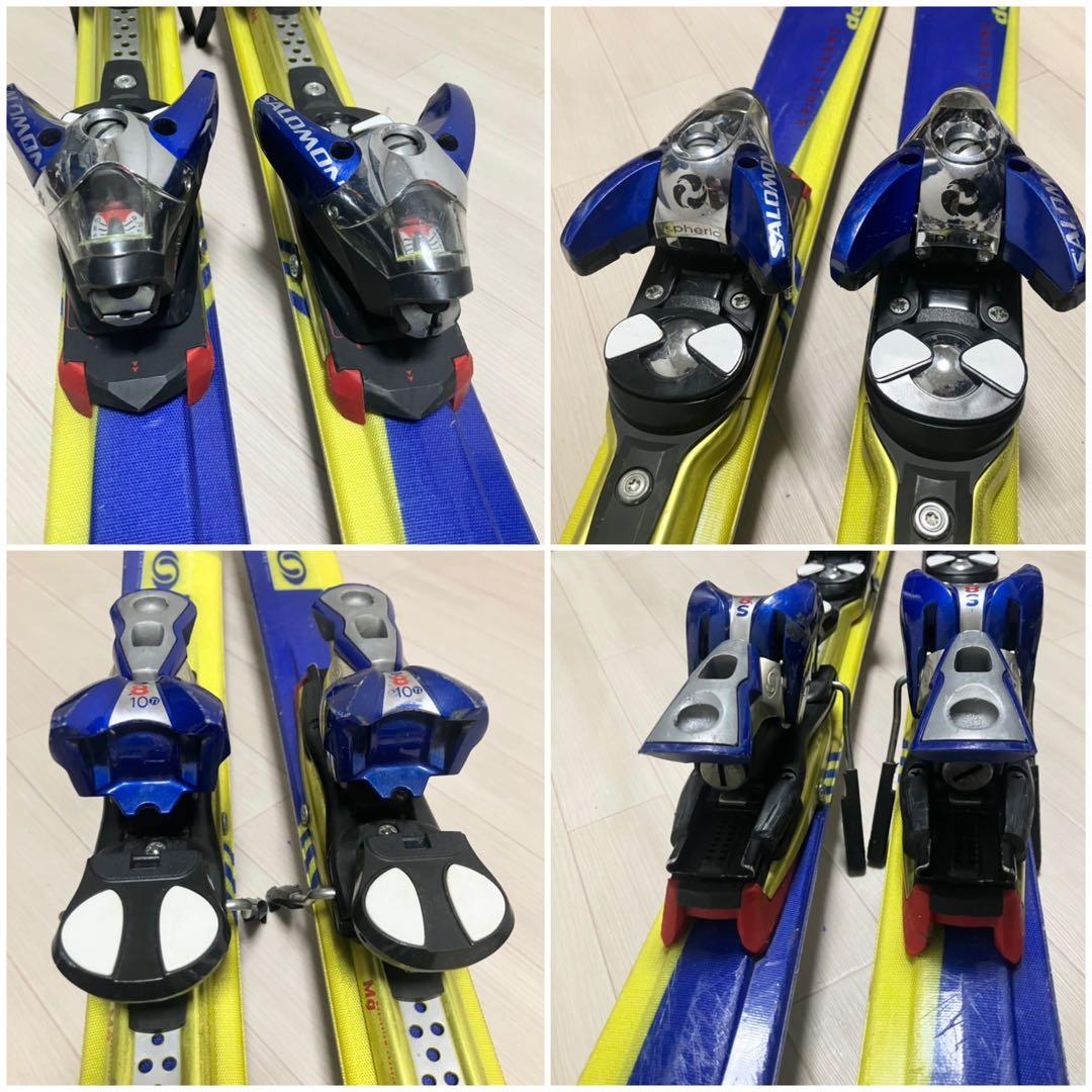 SALOMON 3V demo8サロモン スキーセット155cm/ストック付