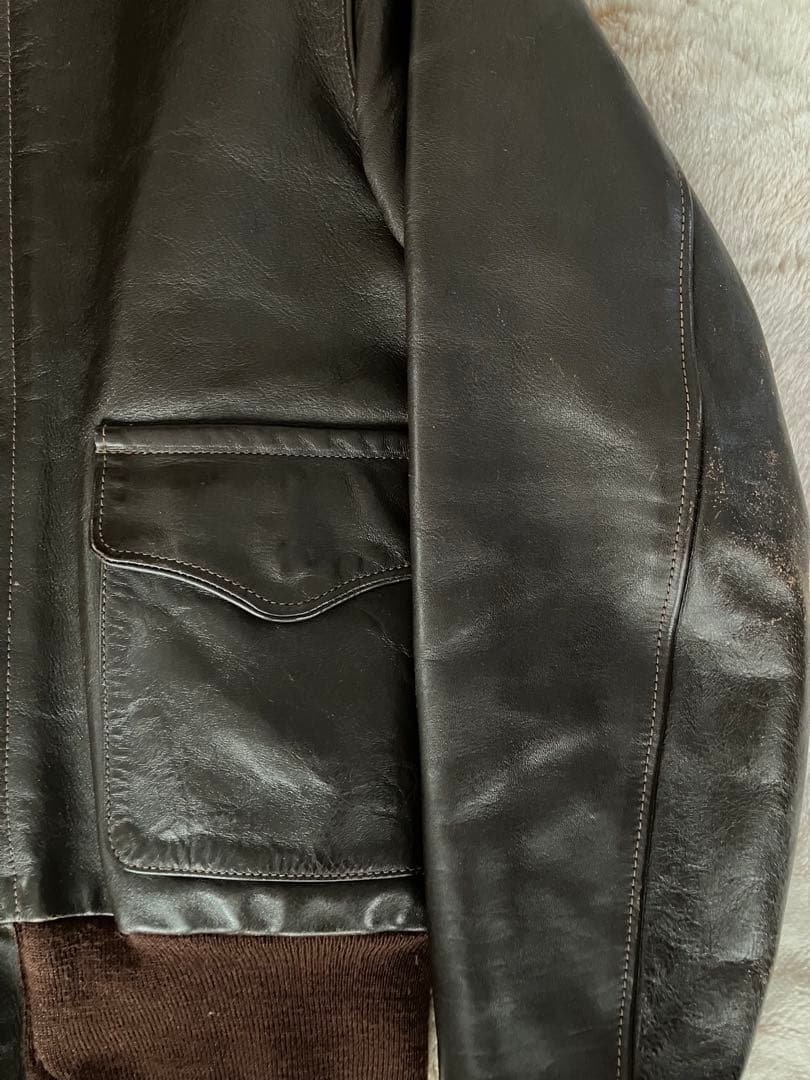 旧リアルマッコイズ A-2 レザーフライトジャケット34