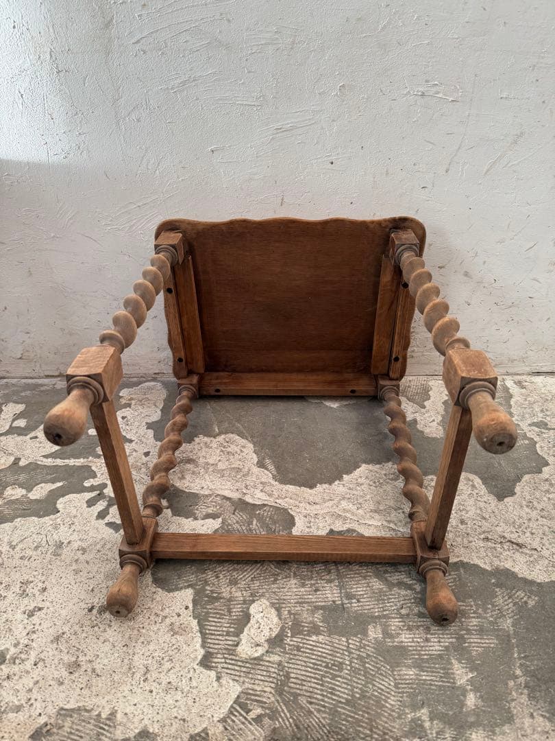 ビンテージ　サイドテーブル ベッドサイドテーブル　中　剥離