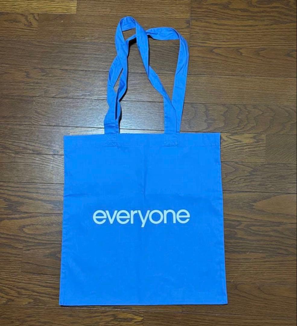 前橋限定 everyone logo tote bag BLUE