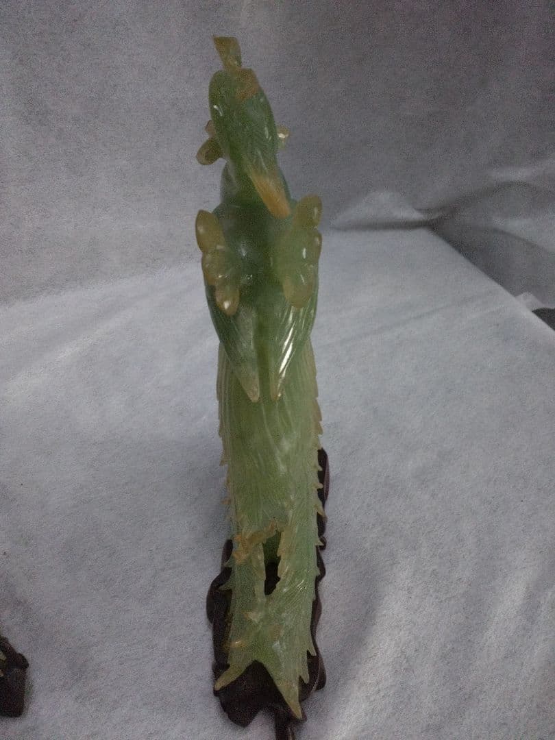 玉石彫刻　中国美術　玉細工　鳳凰
