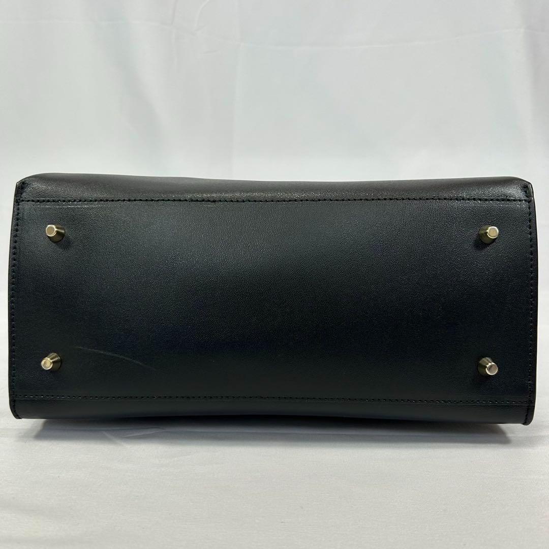 【未使用級/現行に近い/保存袋付】フルラ ソフィア トートバッグ レザー 黒