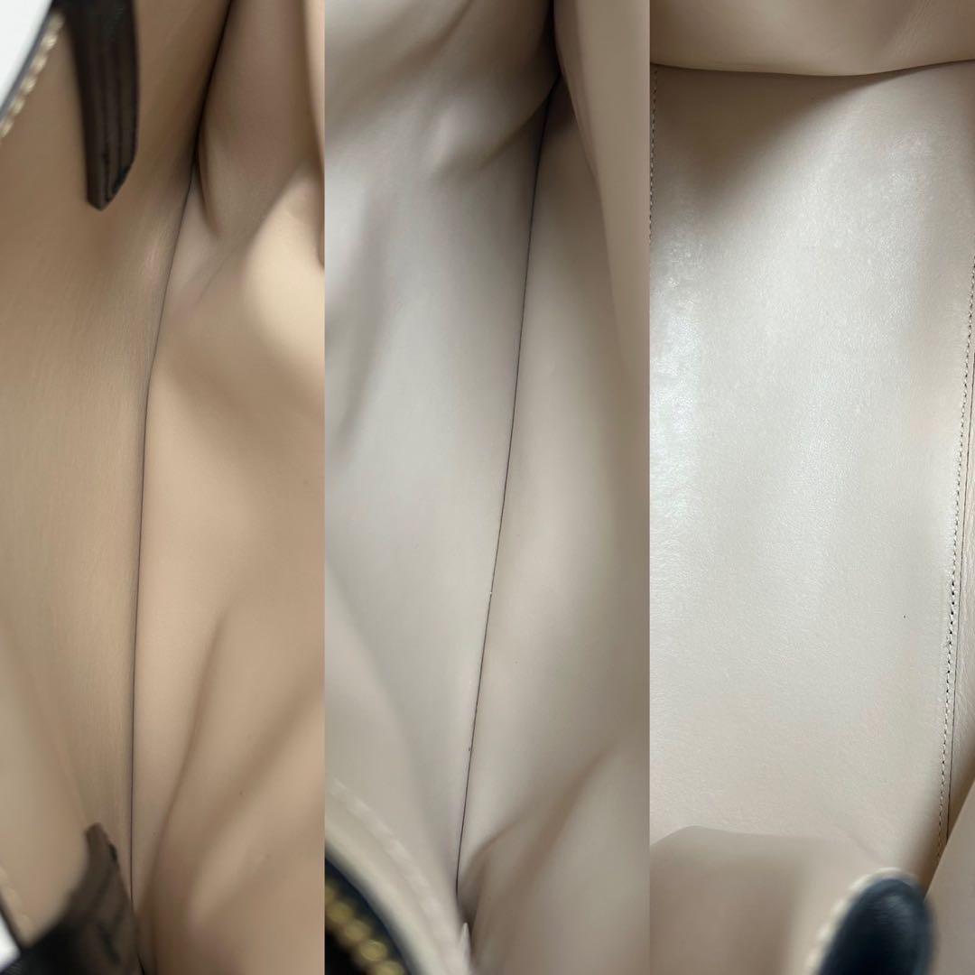 【未使用級/現行に近い/保存袋付】フルラ ソフィア トートバッグ レザー 黒