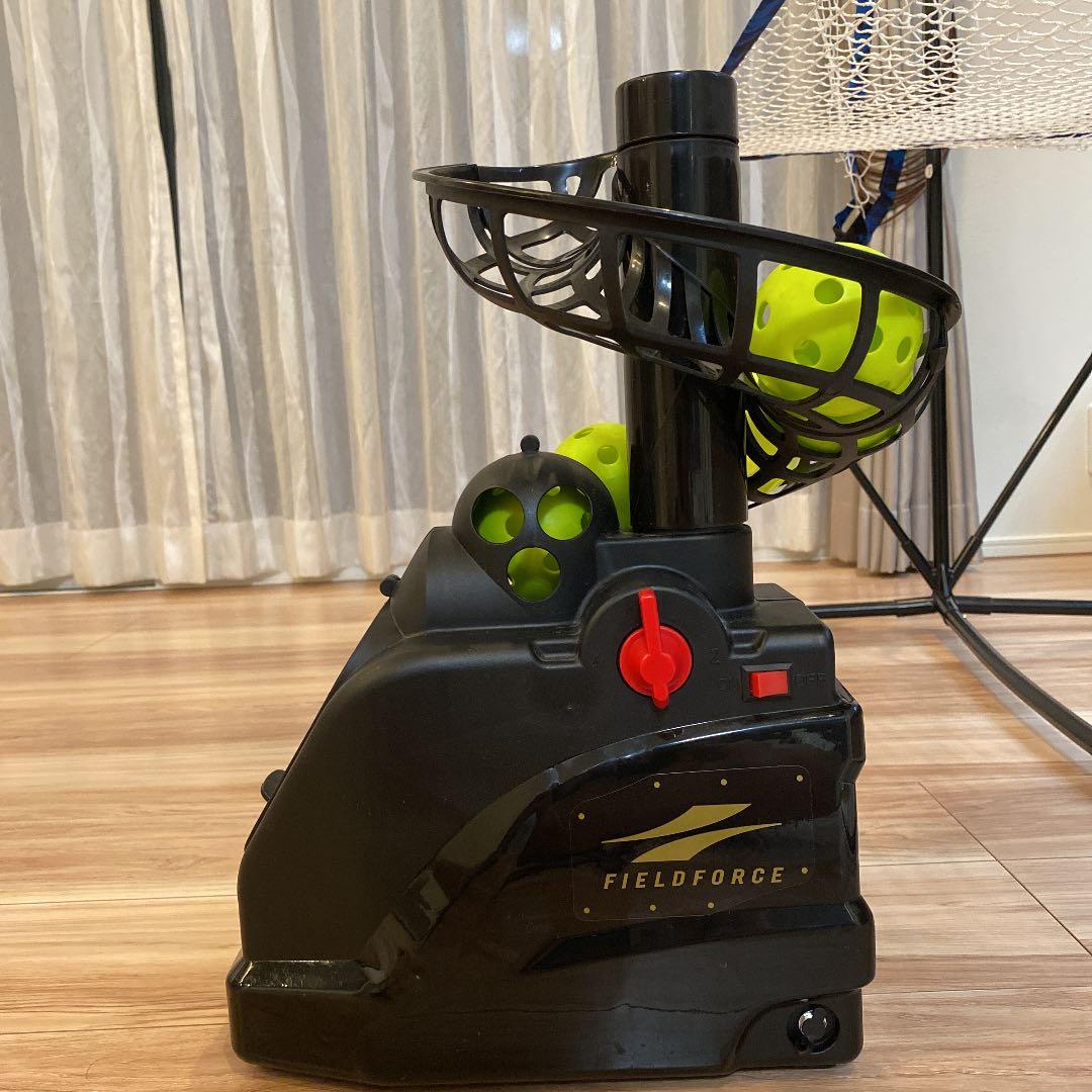 美品全自動バッティングトスマシンセット　ネット、穴あきボール、説明書、収納バック