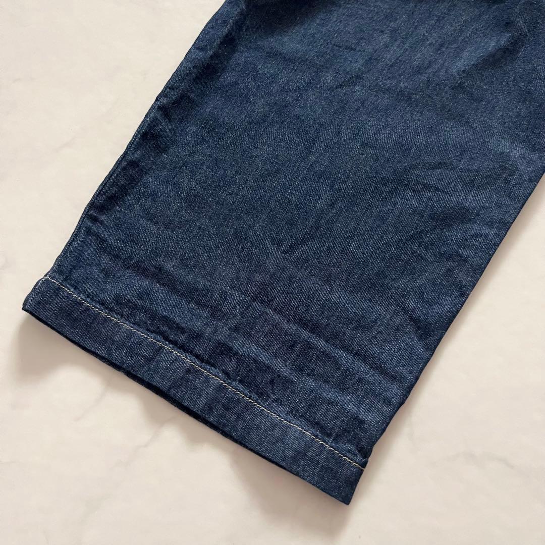 美品 かぐれ 2024年製 デニムオールインワン サロペット インディゴ つなぎ