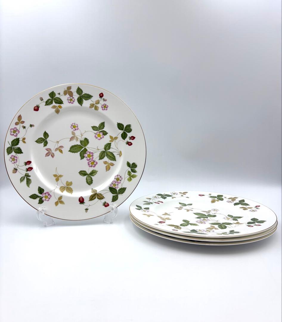 ウェッジウッド ワイルドストロベリー　27cm プレート　4枚セット