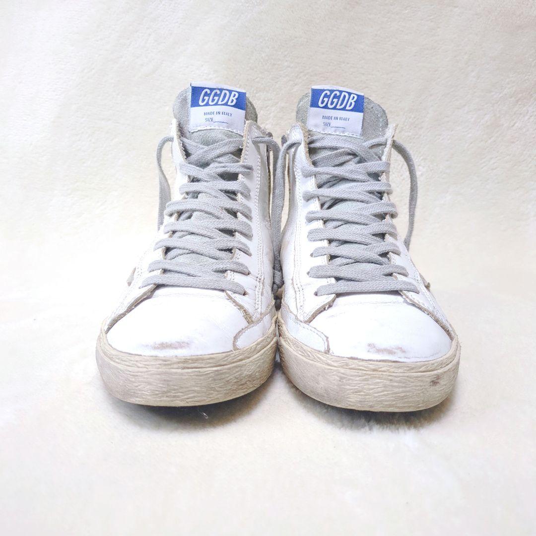 GGDB　ゴールデングース　 FRANCY　ハイカットスニーカー　ホワイト　36