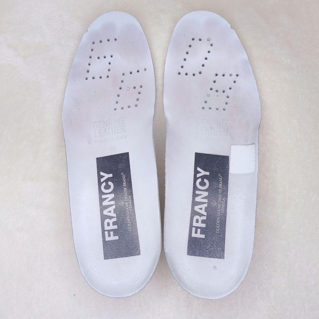 GGDB　ゴールデングース　 FRANCY　ハイカットスニーカー　ホワイト　36