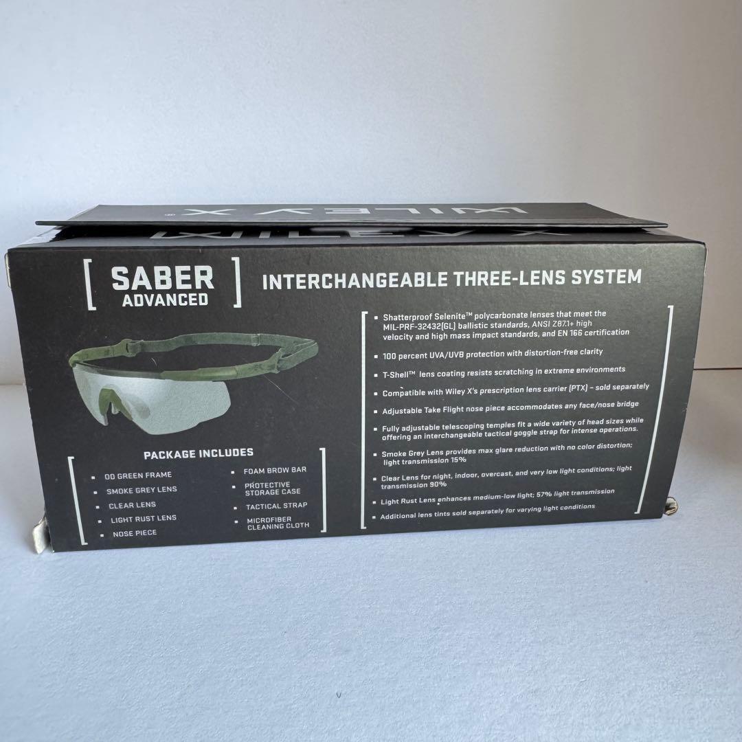【新品未開封❗️】WILEY X SABER ADVANCED ゴーグル自衛隊仕様