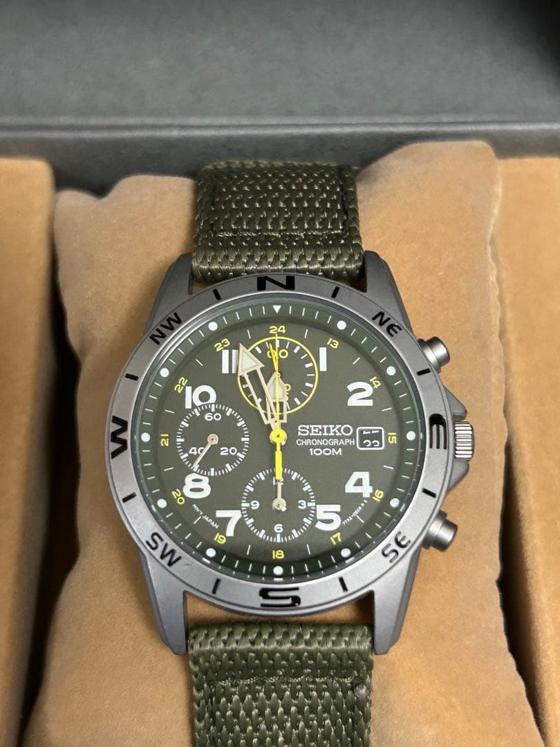 SEIKO セイコー クォーツ クロノグラフ SND377R