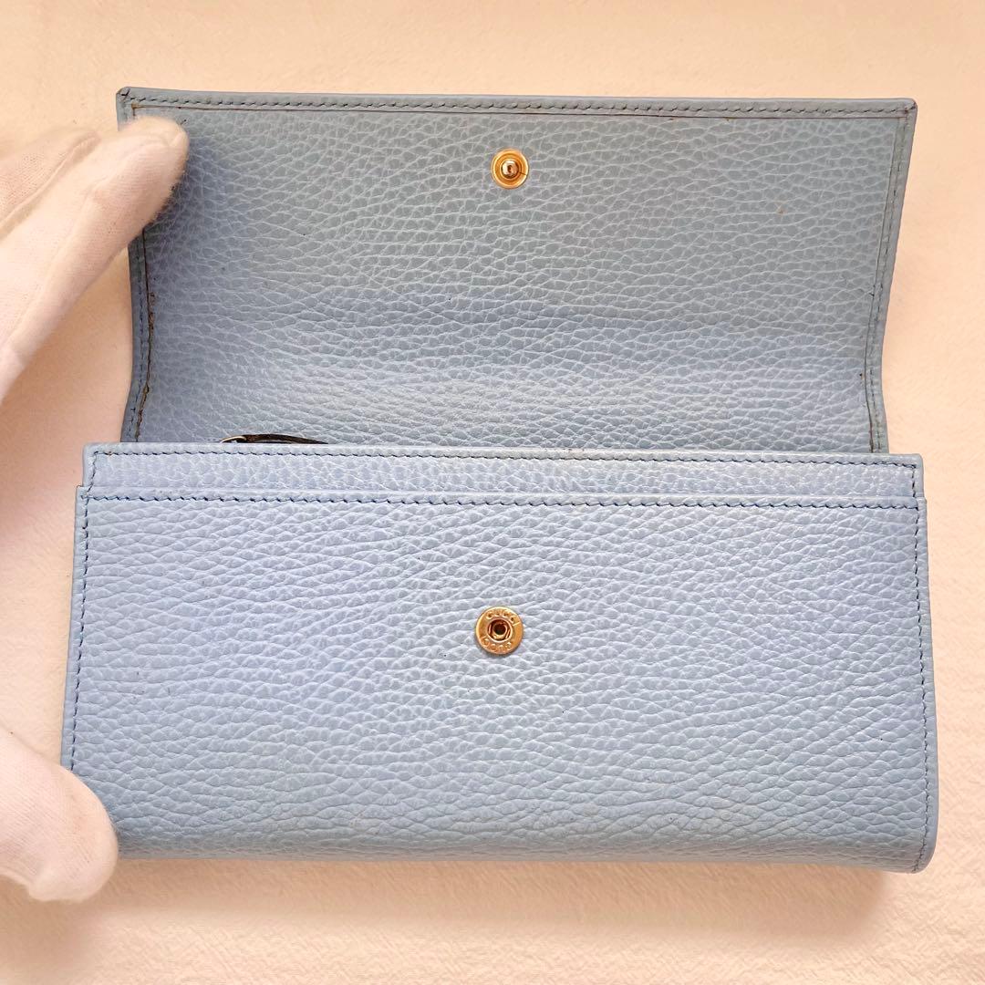 GUCCI グッチ フラップ 長財布　スイング　2つ折り財布　極美品1221-⑥