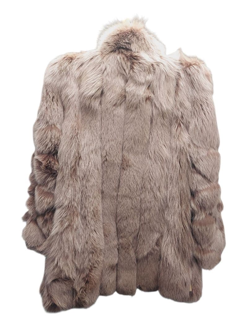 極美品 SAGA FOX サガフォックス 金タグ 本毛皮コート ボリューム袖