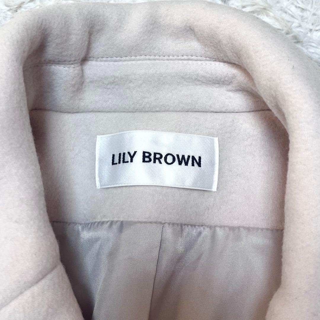 Lily Brown ダブルボタンショートコート 23AW アイボリー