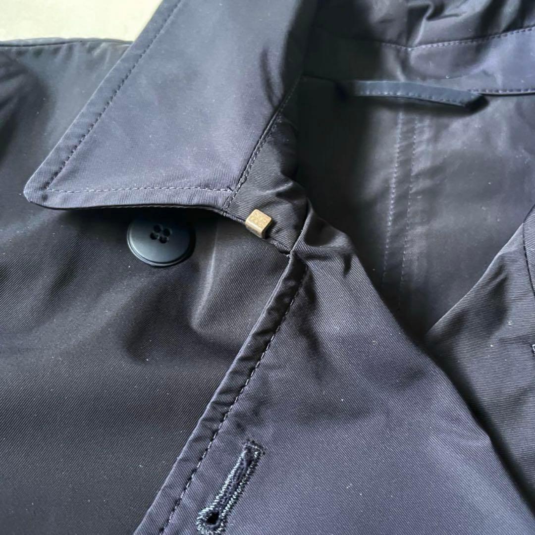 極美品 マックスマーラ トレンチコート ビジュー付き ベルト 40 ネイビー L