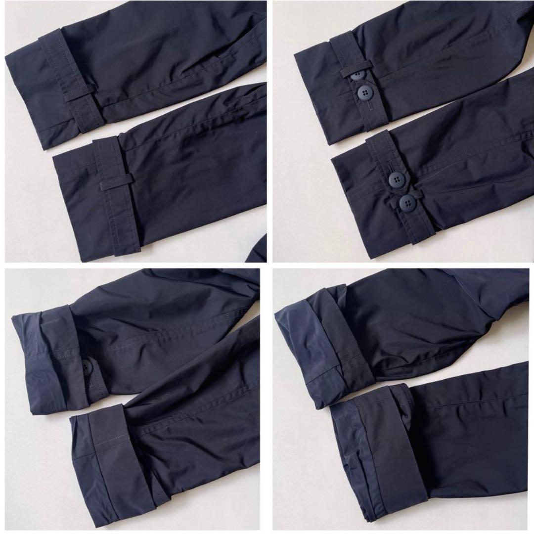 極美品 マックスマーラ トレンチコート ビジュー付き ベルト 40 ネイビー L