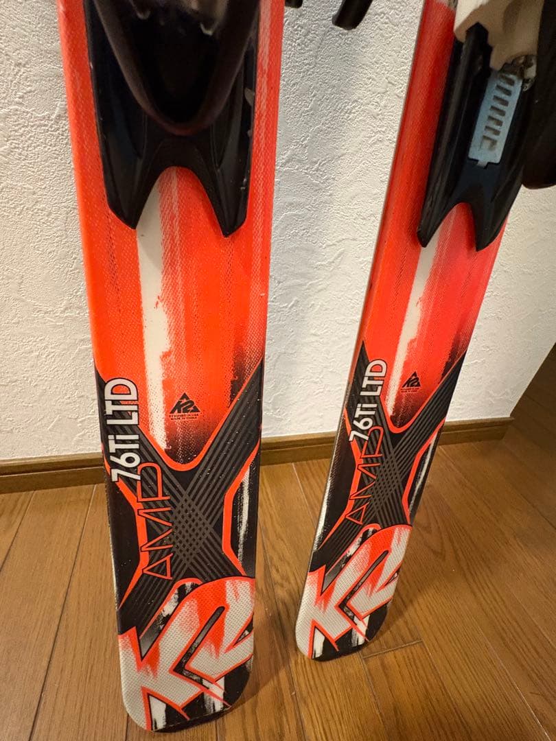 K2 AMP 76 LTD スキー板ビンディング付き初級、中級者用軽量　美品