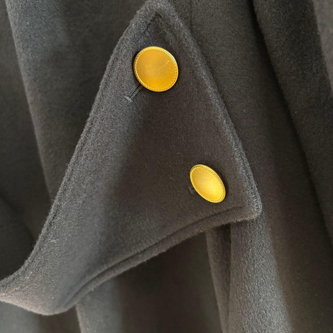 Ameri　CHARME FLARE LONG COAT ネイビー 金ボタン S