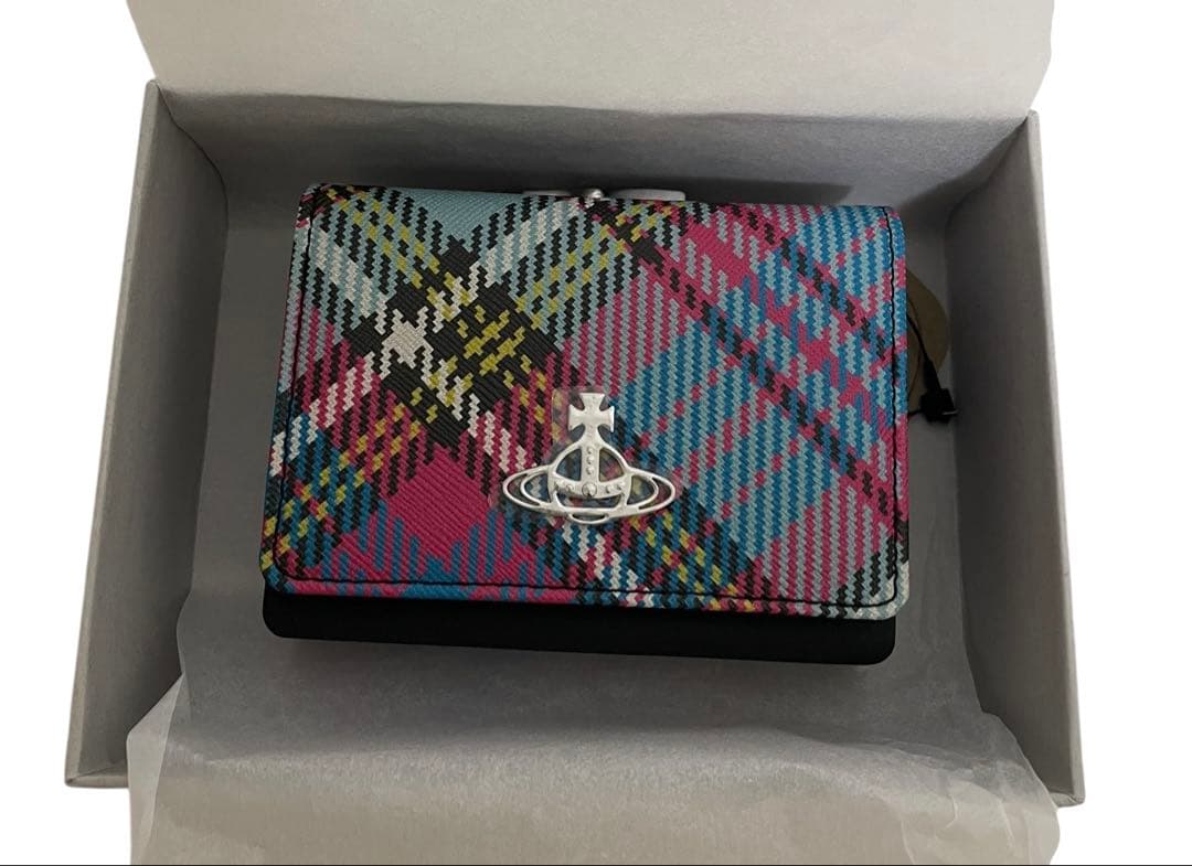 す*み様 vivienne westwood コンパクト財布 チェック柄