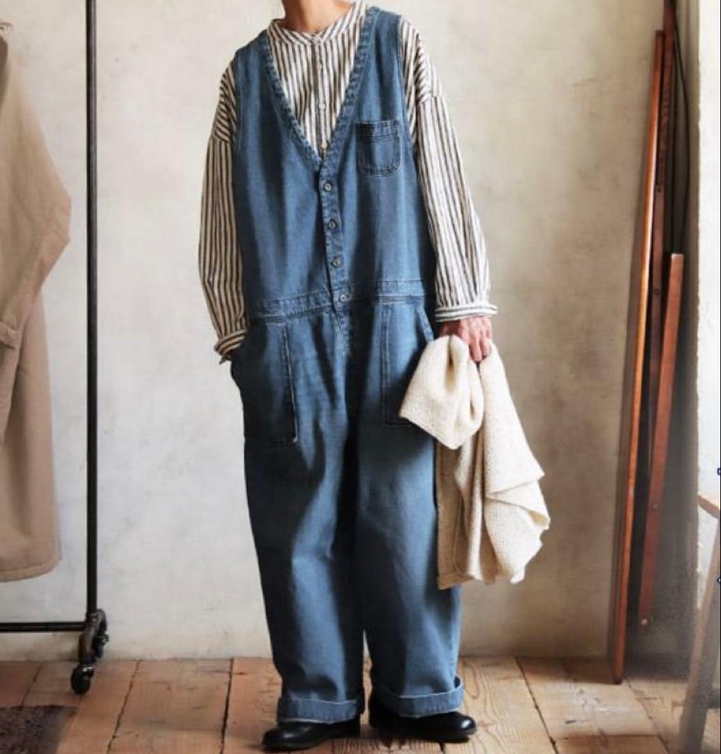 soulberry ソウルベリー 店長のデニムなサロペット Mサイズ