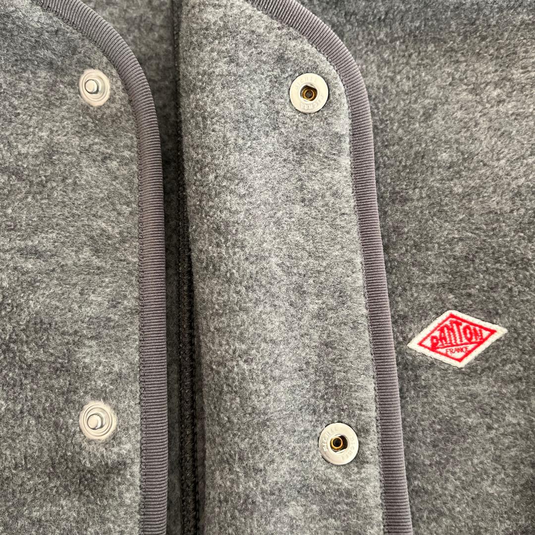 【せいちゃん】DANTON ダントン ノーカラーフリースカーディガン