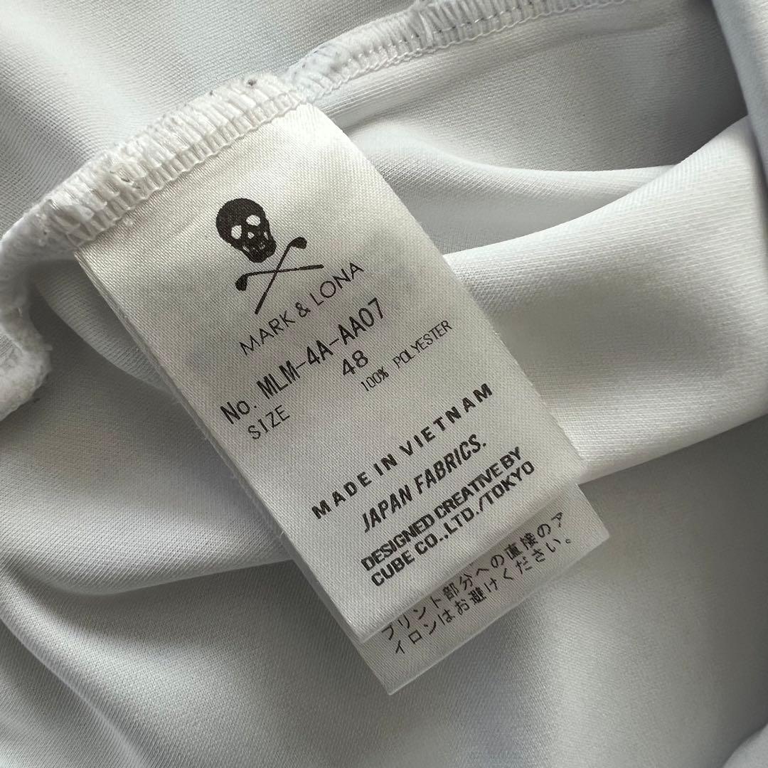 MARK&LONA マークアンドロナ　2024年モデル　メンズ　モックネック　白
