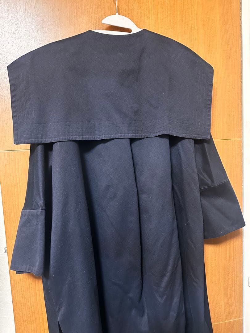 ella selectshop コットンツイルアシンメトリーコート ネイビー