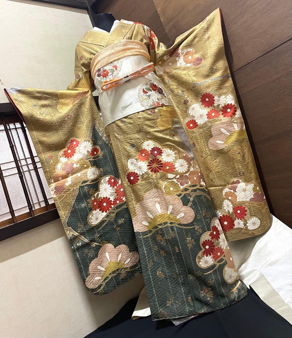 振袖フルセット6点特価　サイズS〜M銀駒刺繍売り切り終了