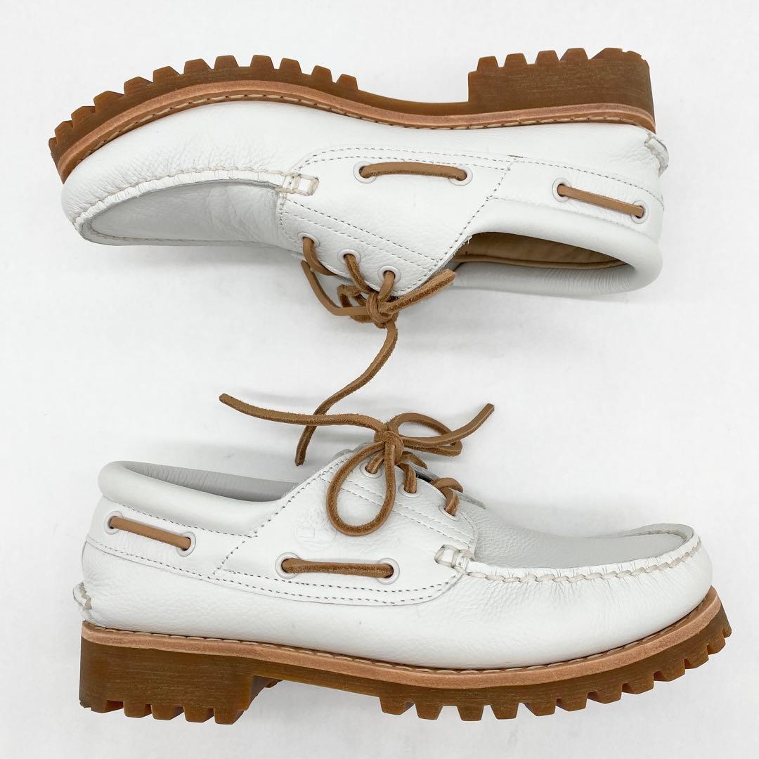 A16172 美品 ティンバーランド　3アイクラシックラグ　白　26