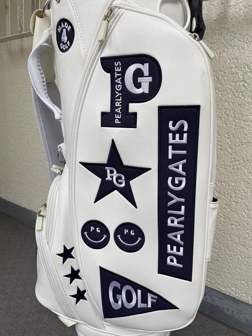 美品●パーリーゲイツ●PEARLY GATES キャディバッグ●アイアンカバー付