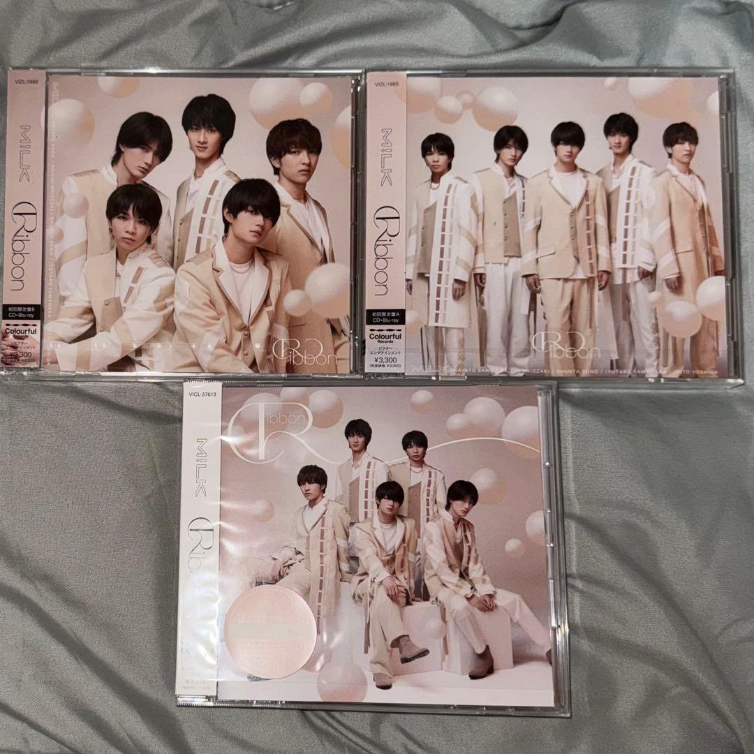 M!LK Ribbon 初回限定盤 3枚セット③