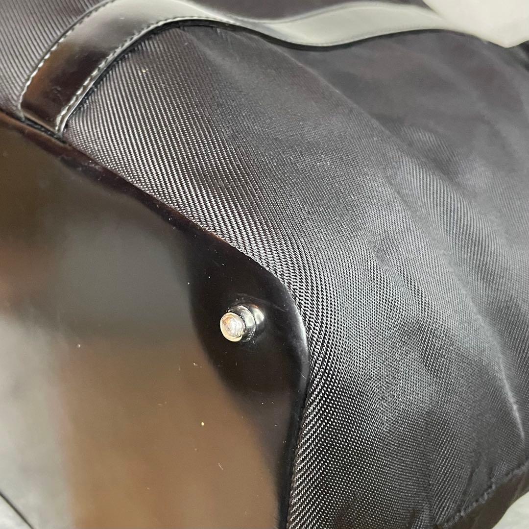 Gucci グッチ　バンブー　ナイロン　トートバッグ　　黒　大容量　旅行