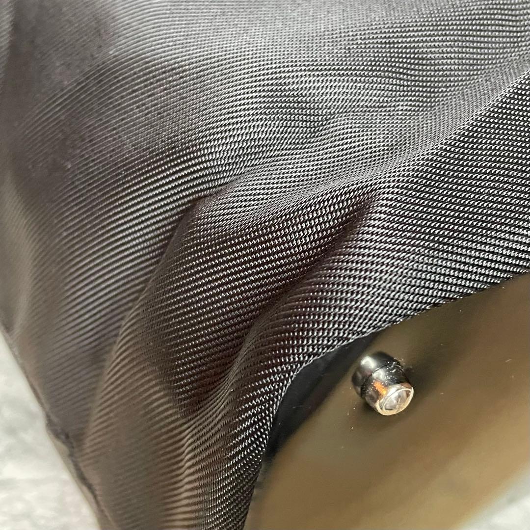 Gucci グッチ　バンブー　ナイロン　トートバッグ　　黒　大容量　旅行