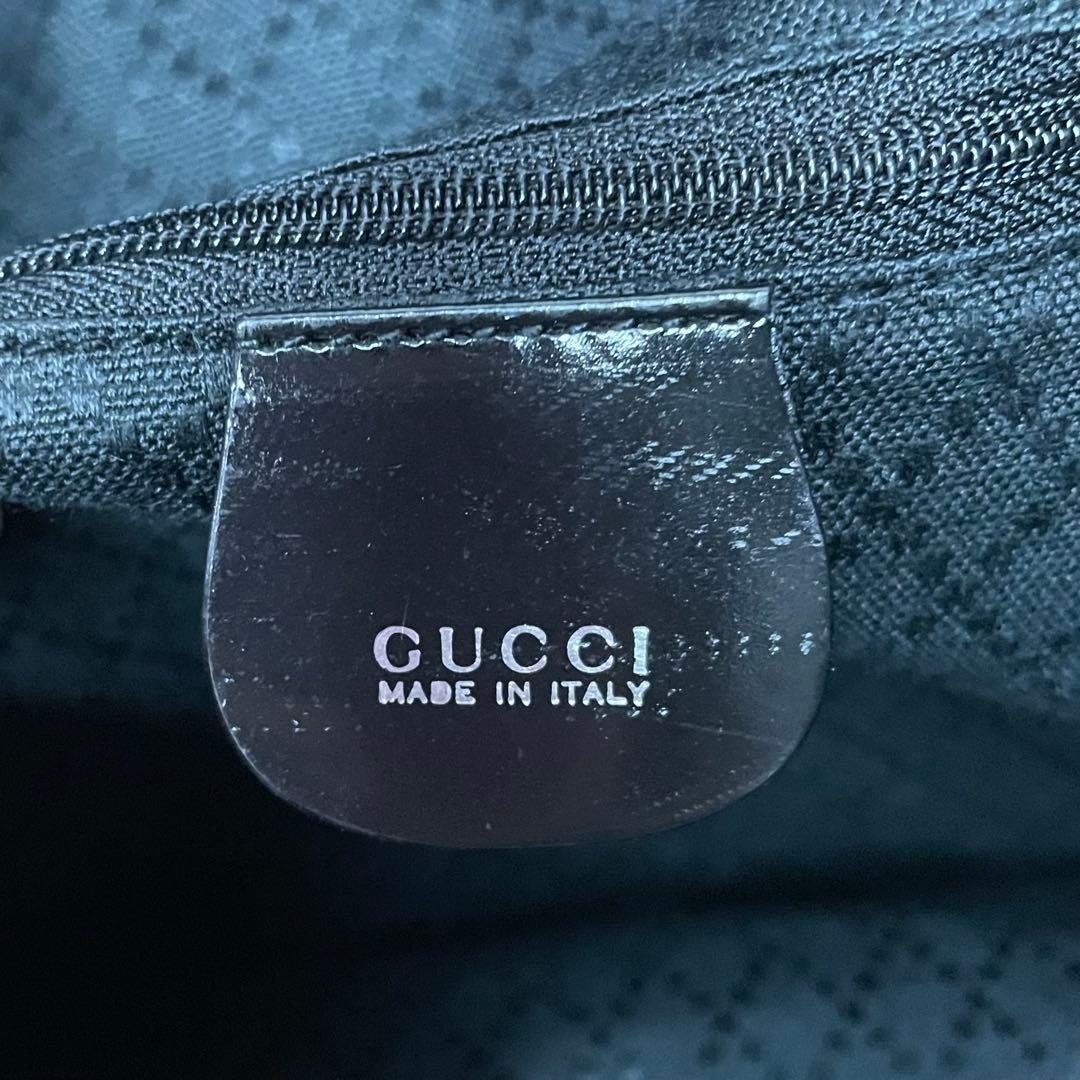 Gucci グッチ　バンブー　ナイロン　トートバッグ　　黒　大容量　旅行