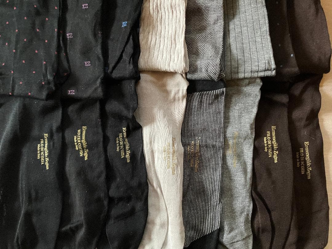 な*ん様 Ermenegildo Zegna ミドル丈 ソックス コットン 8本